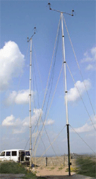 self support telescopic mast